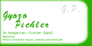 gyozo pichler business card